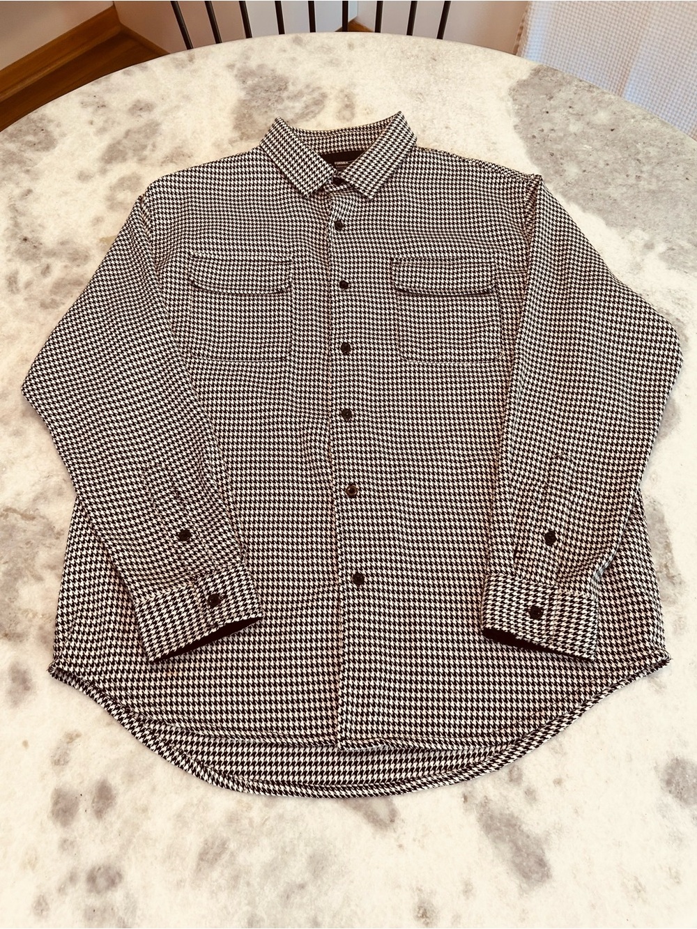Men’s Former Button Down Houndstooth Shirt